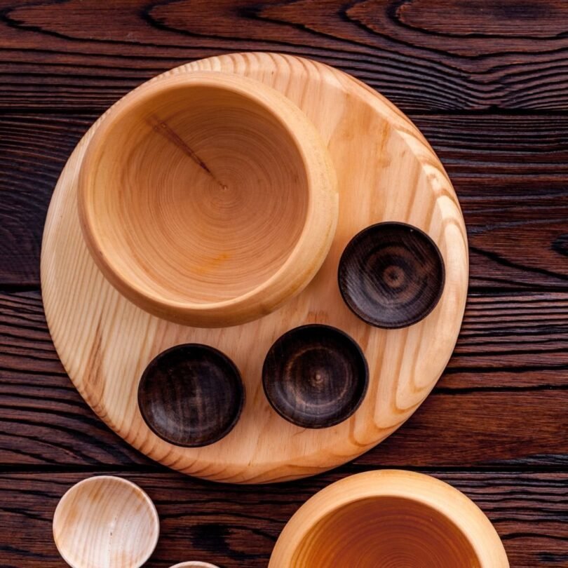 Acacia Wave Serving Wooden Dish